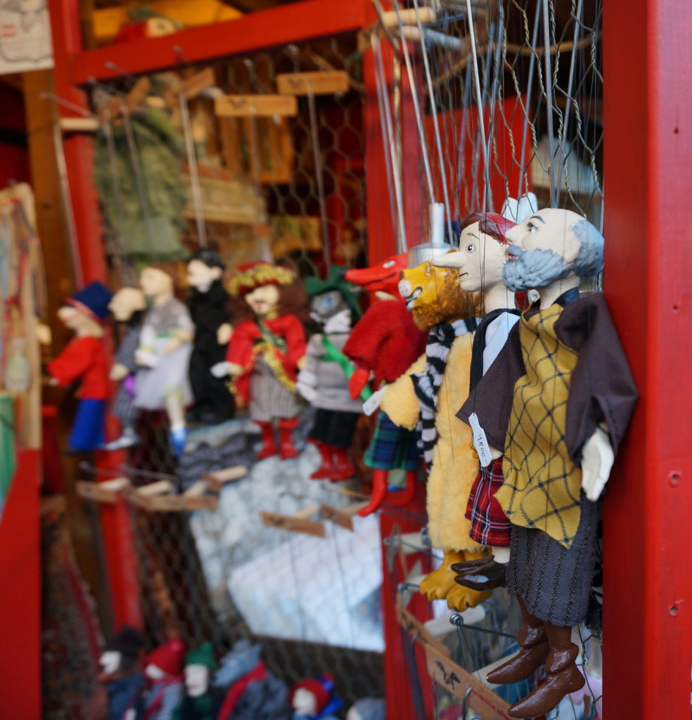 Puppets at the Budapest Christmas Market, photo courtesy of Souvenir Finder