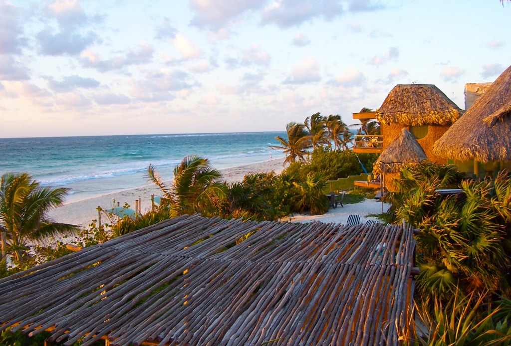 best tulum hotel cabana mexico beach thatched roof palapa