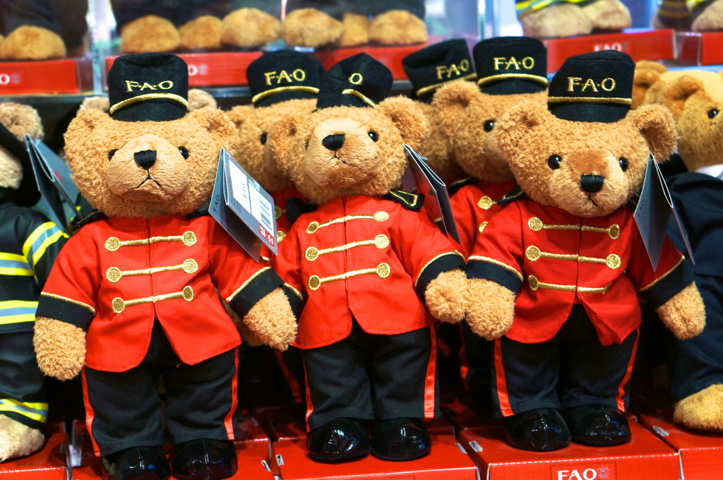 FAO Schwarz Teddy Bear Stuffed Plush 11/" Firefighter RARE for sale online