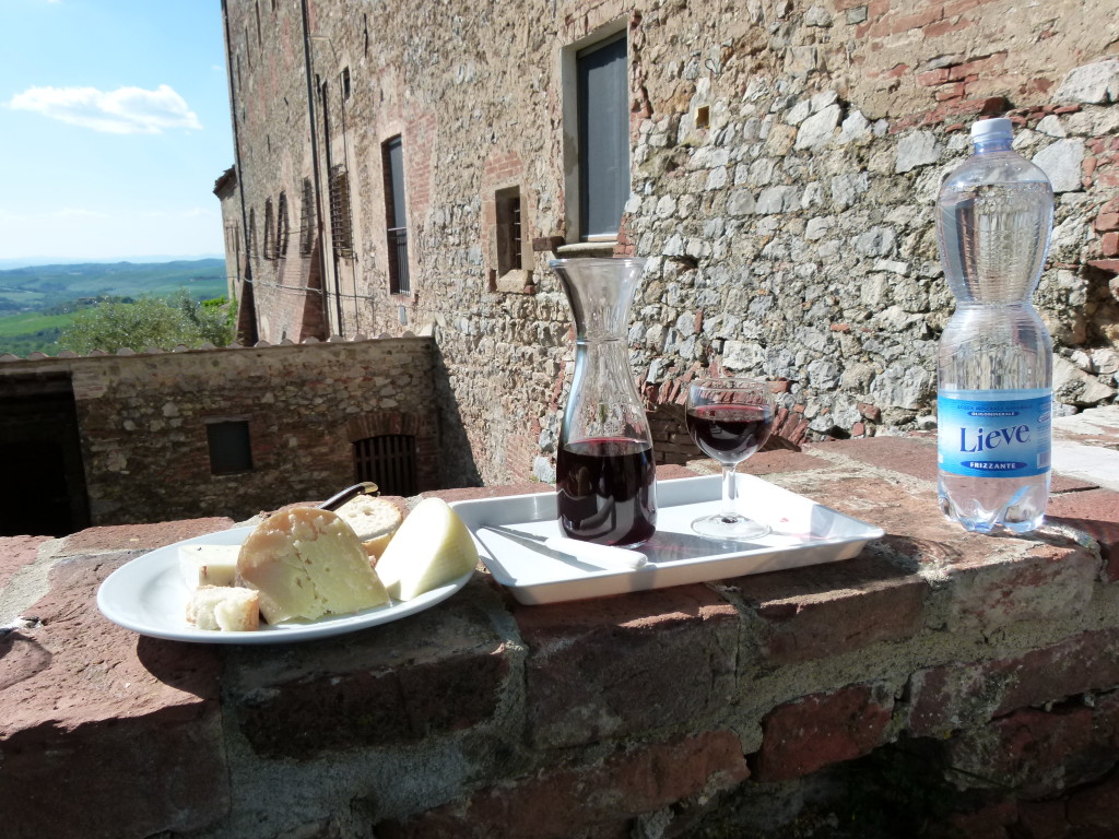 Tuscany, Pienza agriturismo Italy Sant' Anna Di Camprena wine cheese shopping souvenir