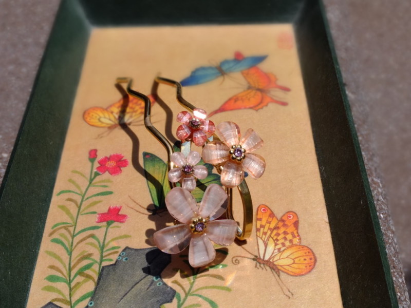 Shopping Kyoto Japan, hair pin accessory souvenir