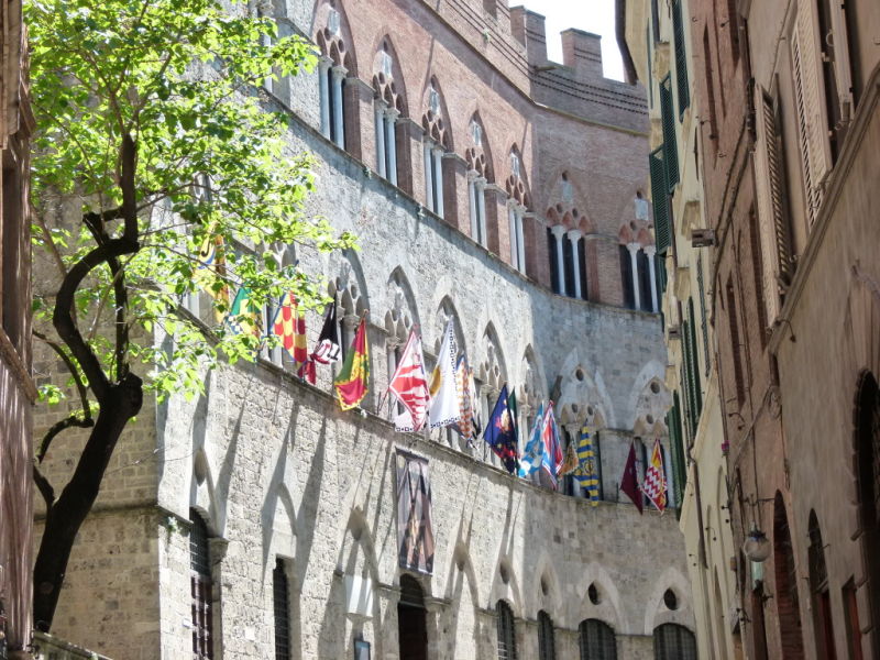 Siena contrada flags