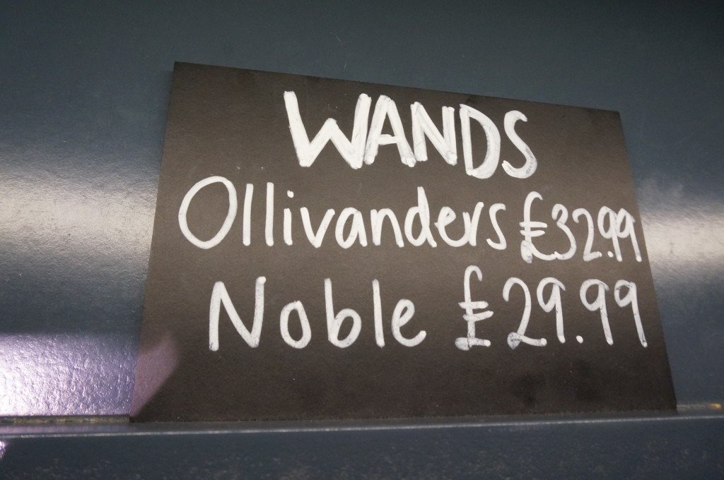 Harry Potter wand prices Harry Potter gift shop platform 9 3/4 Kings Cross london souvenir