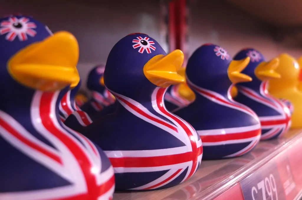 british souvenir rubber duck