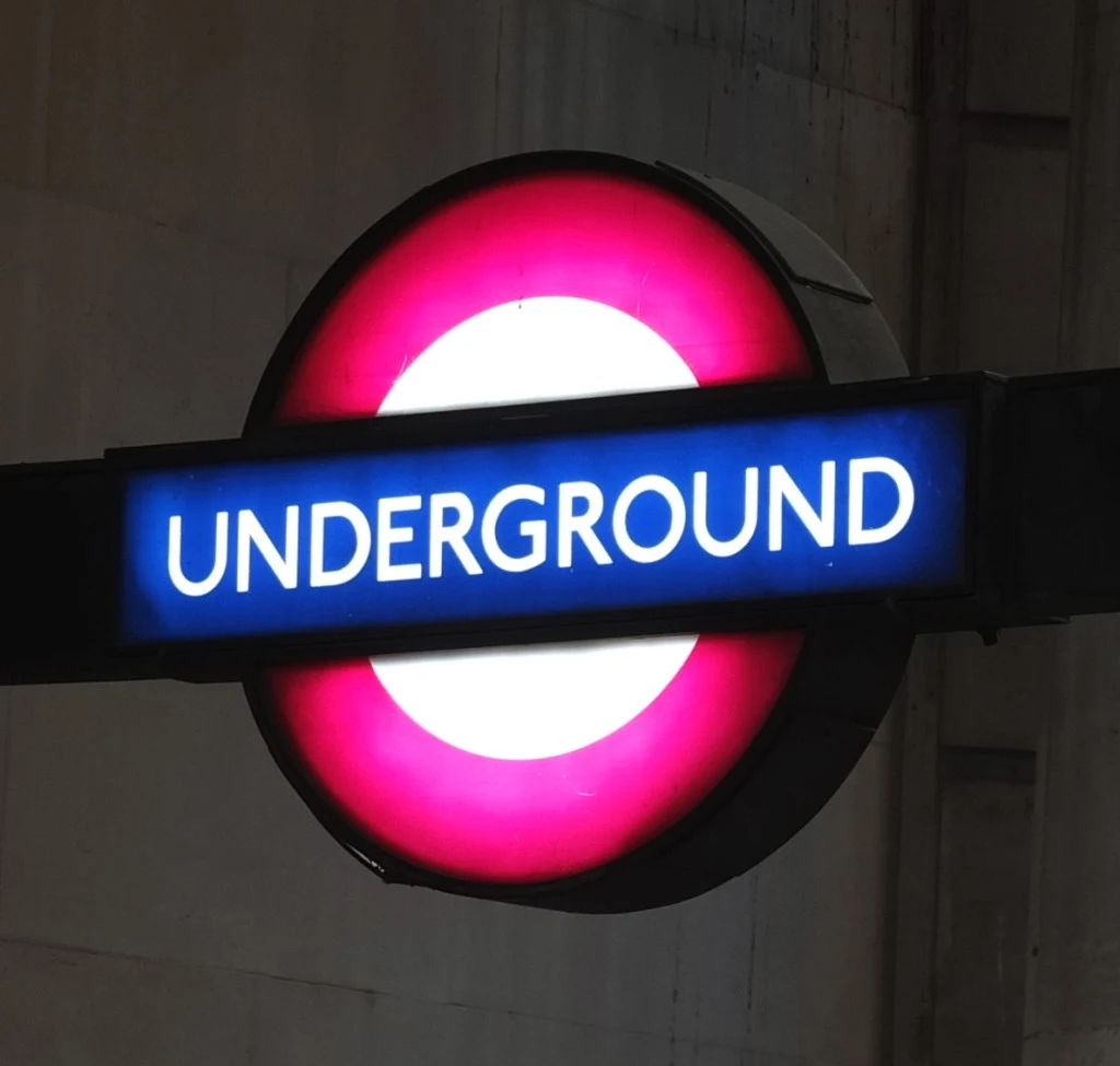 London underground sign tube sign