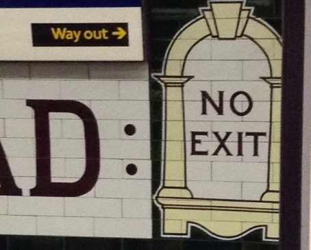 way out London underground london tube platform