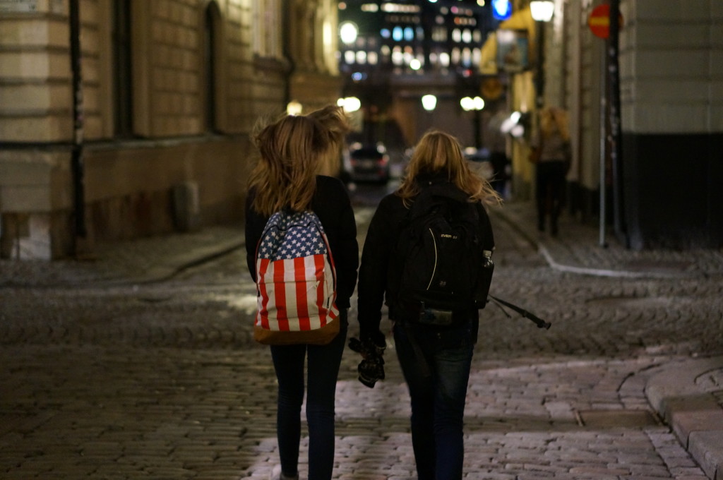 gamla stan streets in stockholm at night walking cobblestone sweden 