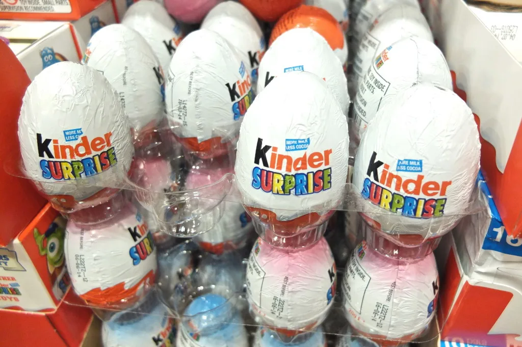 Kinder chocolate eggs illegal online