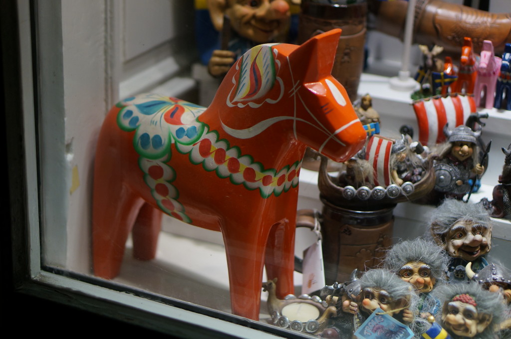 souvenir dala horse stockholm sweden red gamla stan