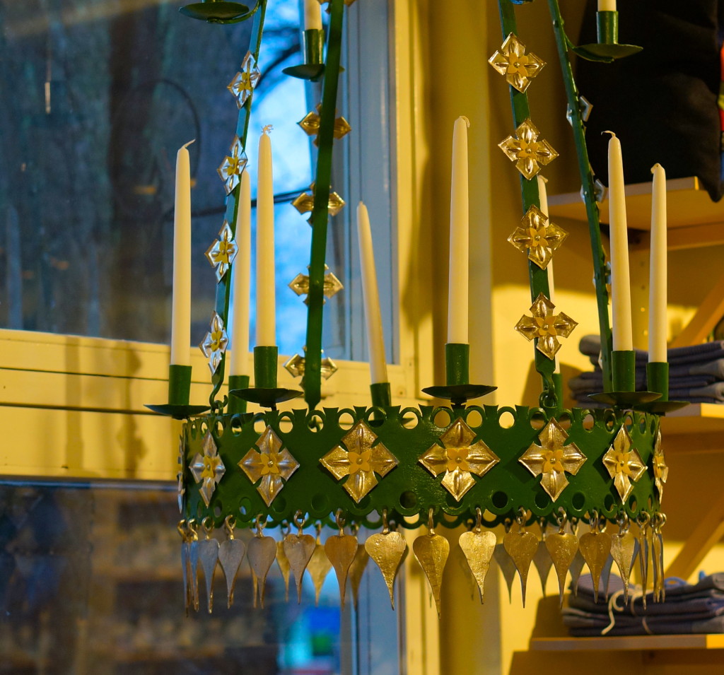 Swedish candle chandelier best souvenir stockholm green colorful elaborate