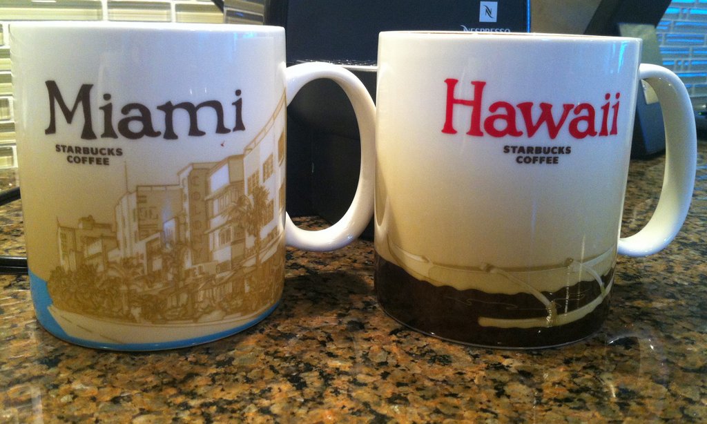 starbucks miami mug starbucks hawaii mug collect city maug