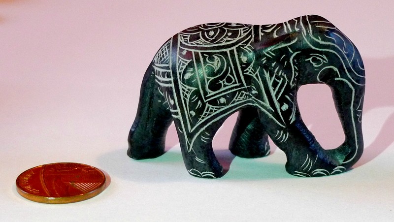 souvenir kochi india Carved Stone Elephant 