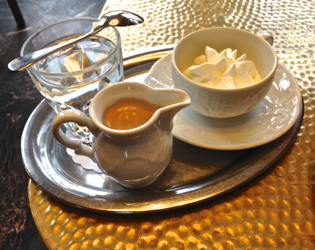 Vienna coffee with cream austria viennese