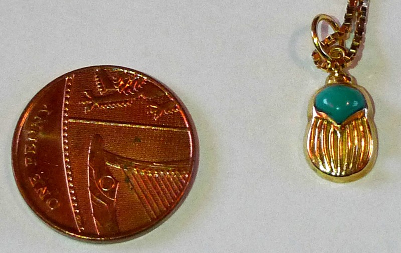 egypt souvenir Scarab Beetle Pendant 