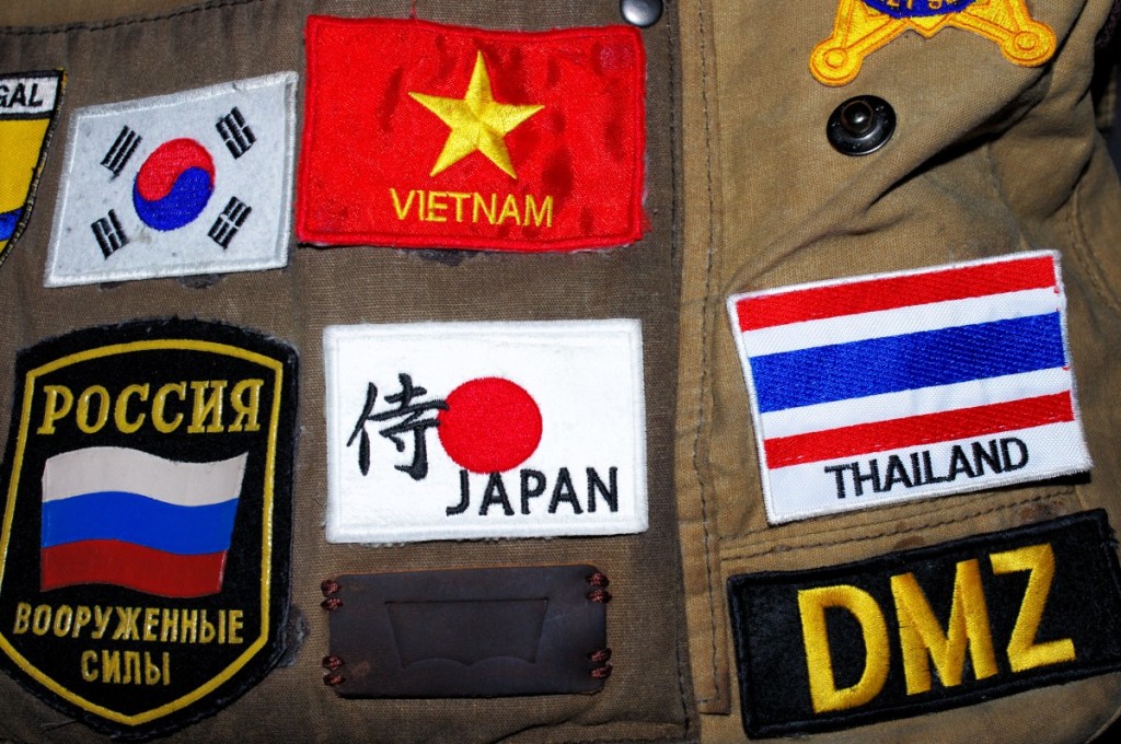 souvenir patches Japan thailand korea