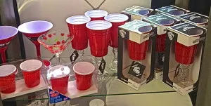 red solo cup martini wine glass shot glass