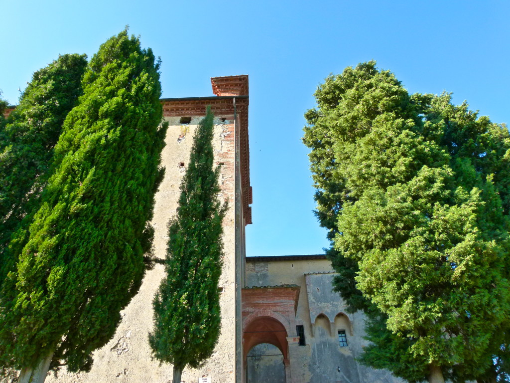 view of Sant'Anna in Camprena Tuscany