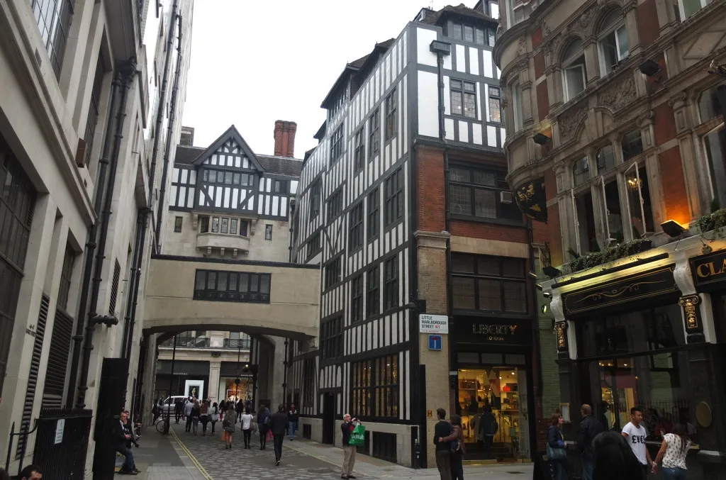 liberty london department store regent street tudor store front shopping