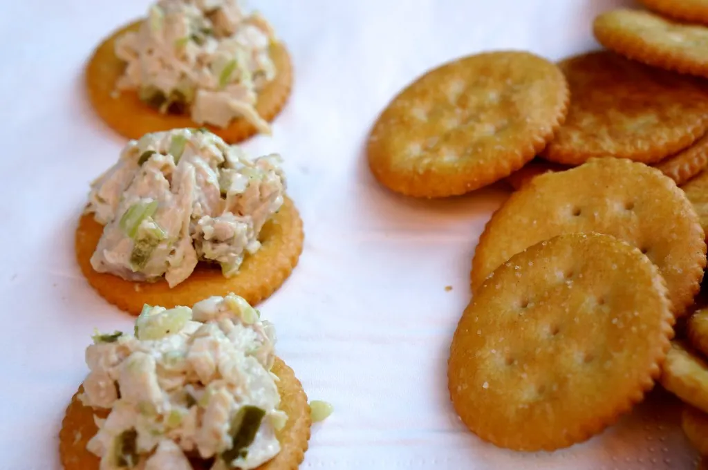 best chicken salad ever southern style ritz crackers