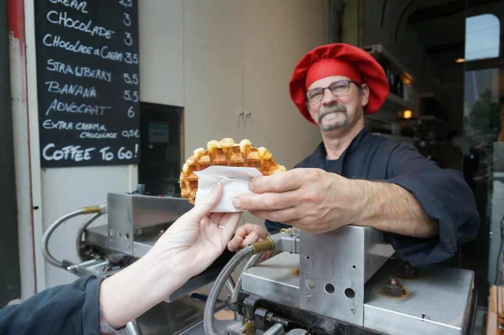 Belgian waffles brussels vendor ghent