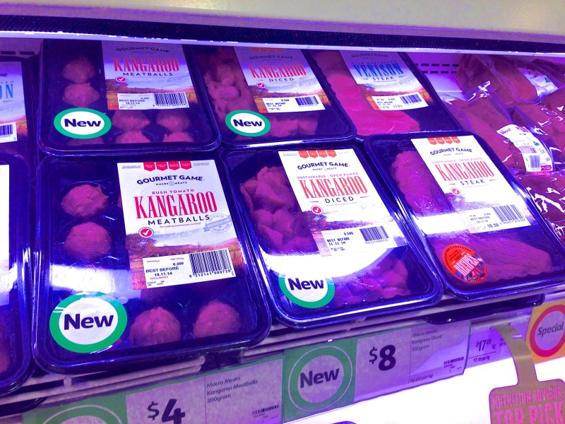 kangaroo meat Australia food Grocery supermarket Souvenirs