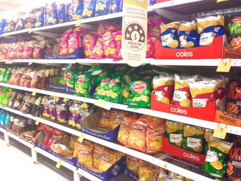 Australian potato chip flavors Australia food Grocery supermarket Souvenirs