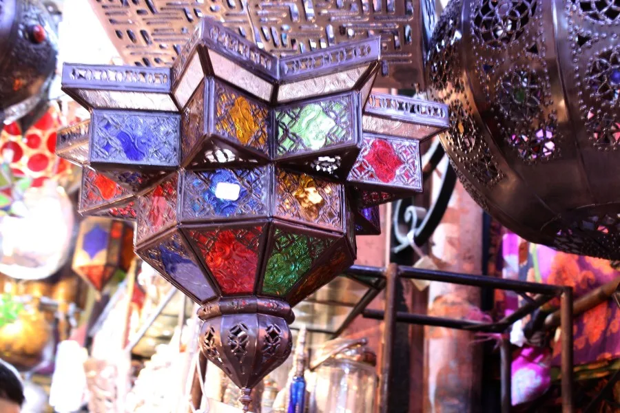 Marrakech souvenir souk Lamps best