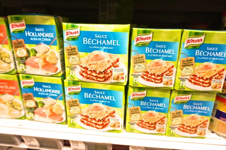 French bechamel instant mix from Monoprix