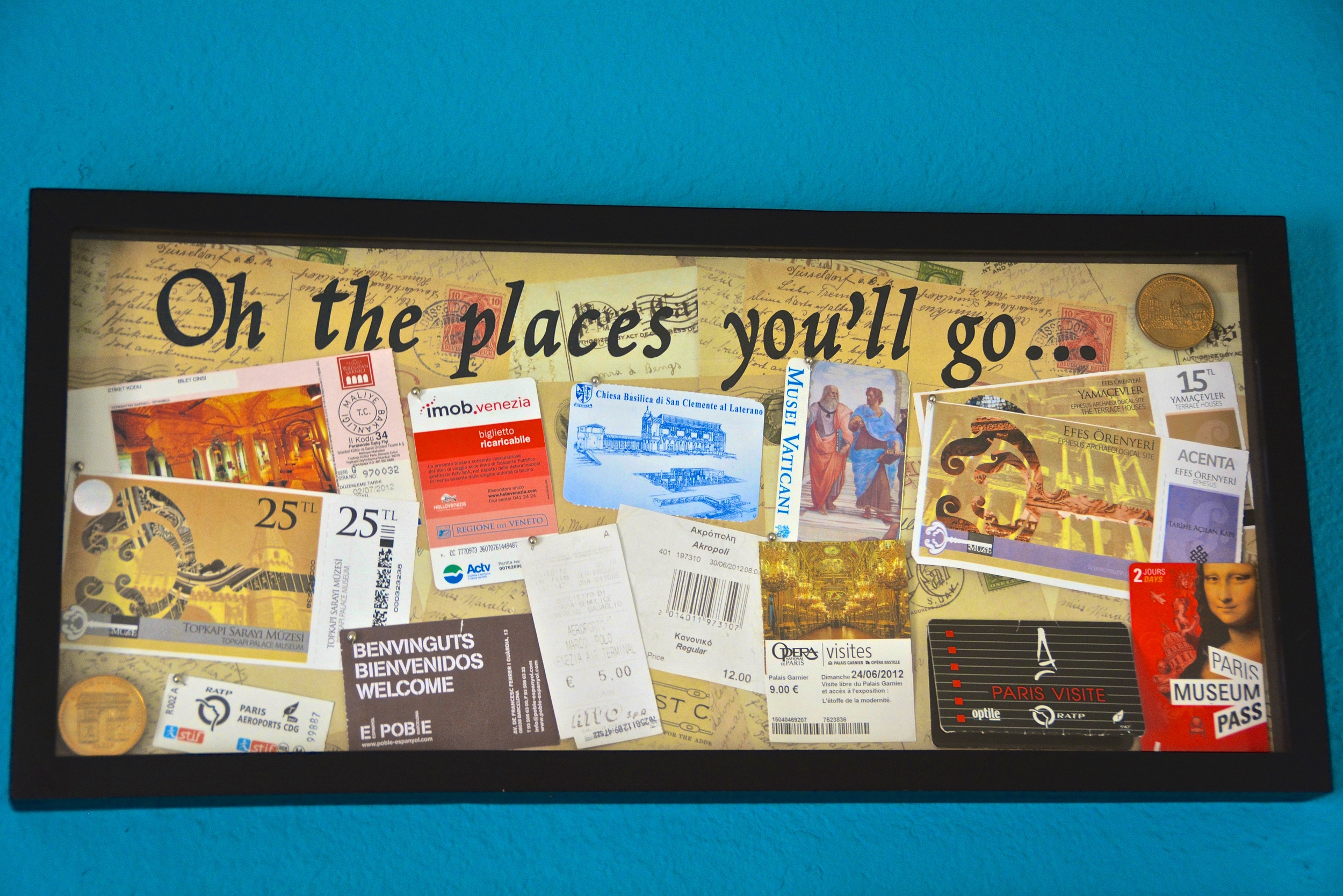 DIY Crafts from Travel Souvenirs: Make a Shadow Box