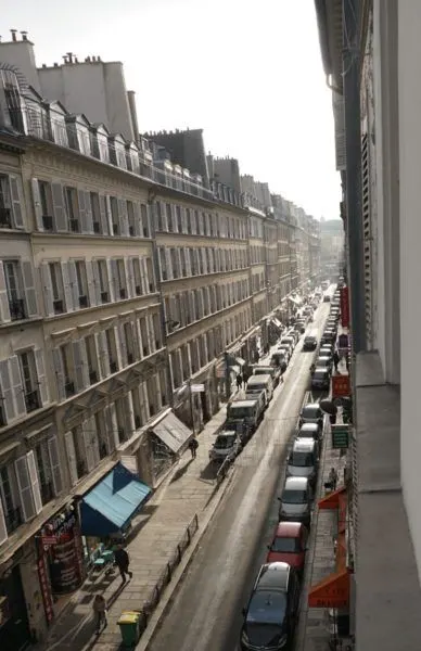 My room had a spectacular view of a classic Parisian street. hotel chavanel