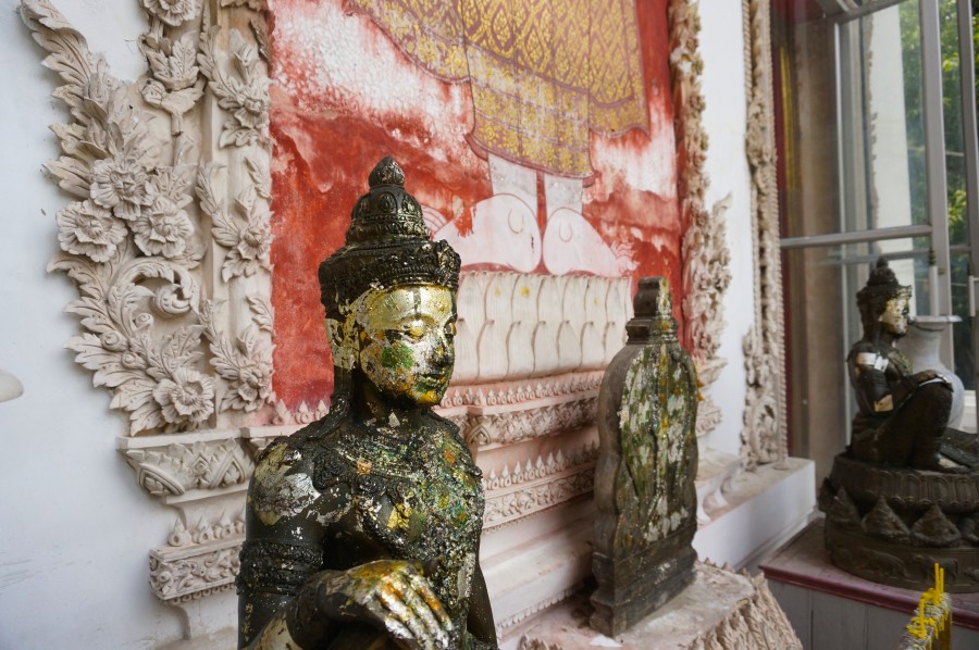 crumbling temples thailand bangkok asia