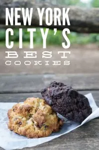 New York City's best cookies are at Levain bakery on Manhattan's Upper West Side. These piping hot cookies are baked all day long and are a favorite of locals (like me!)