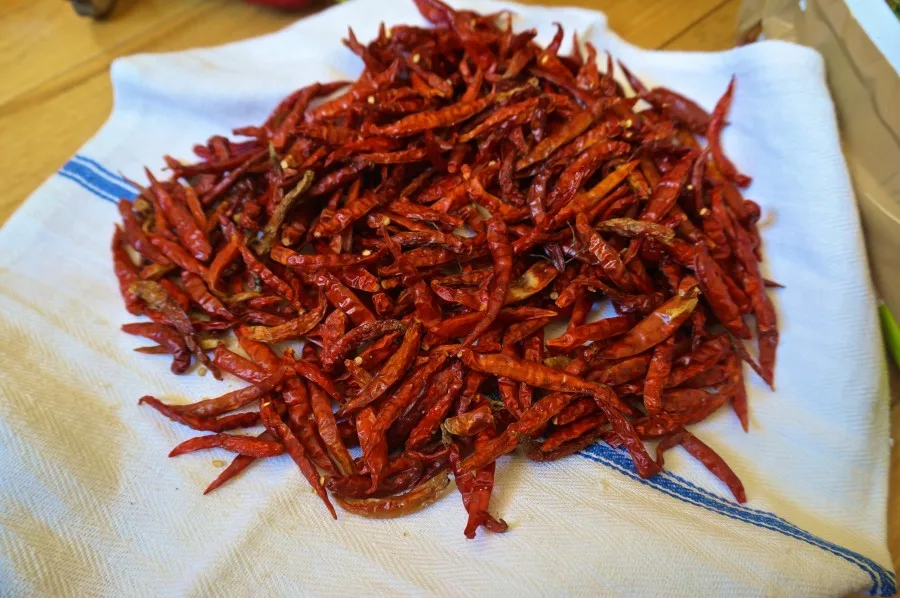thai chili peppers red hot spicy