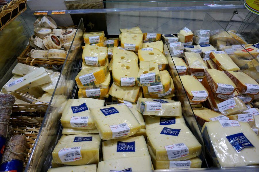 italy cheese department supermarket
