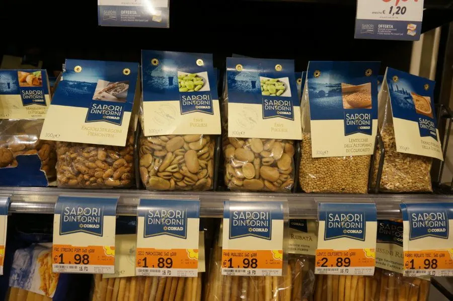 italian dried beans supermarket