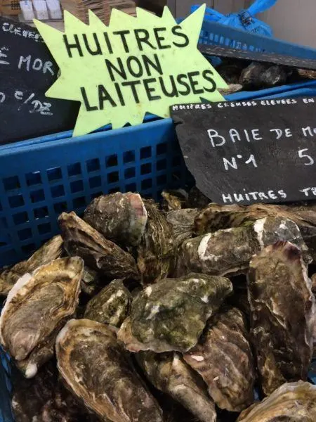 Don't miss the famous oysters from Brittany.