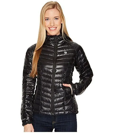 Mountain Hardware Ghost Whisperer chic puffer jacket for winter-- warm and slim.