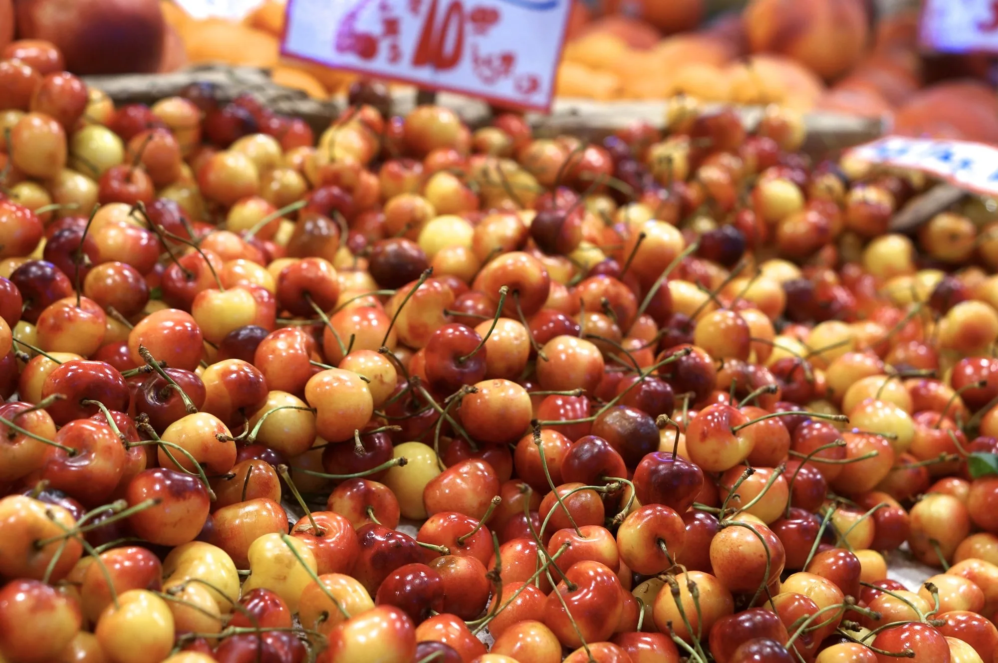 washington cherries pike place market