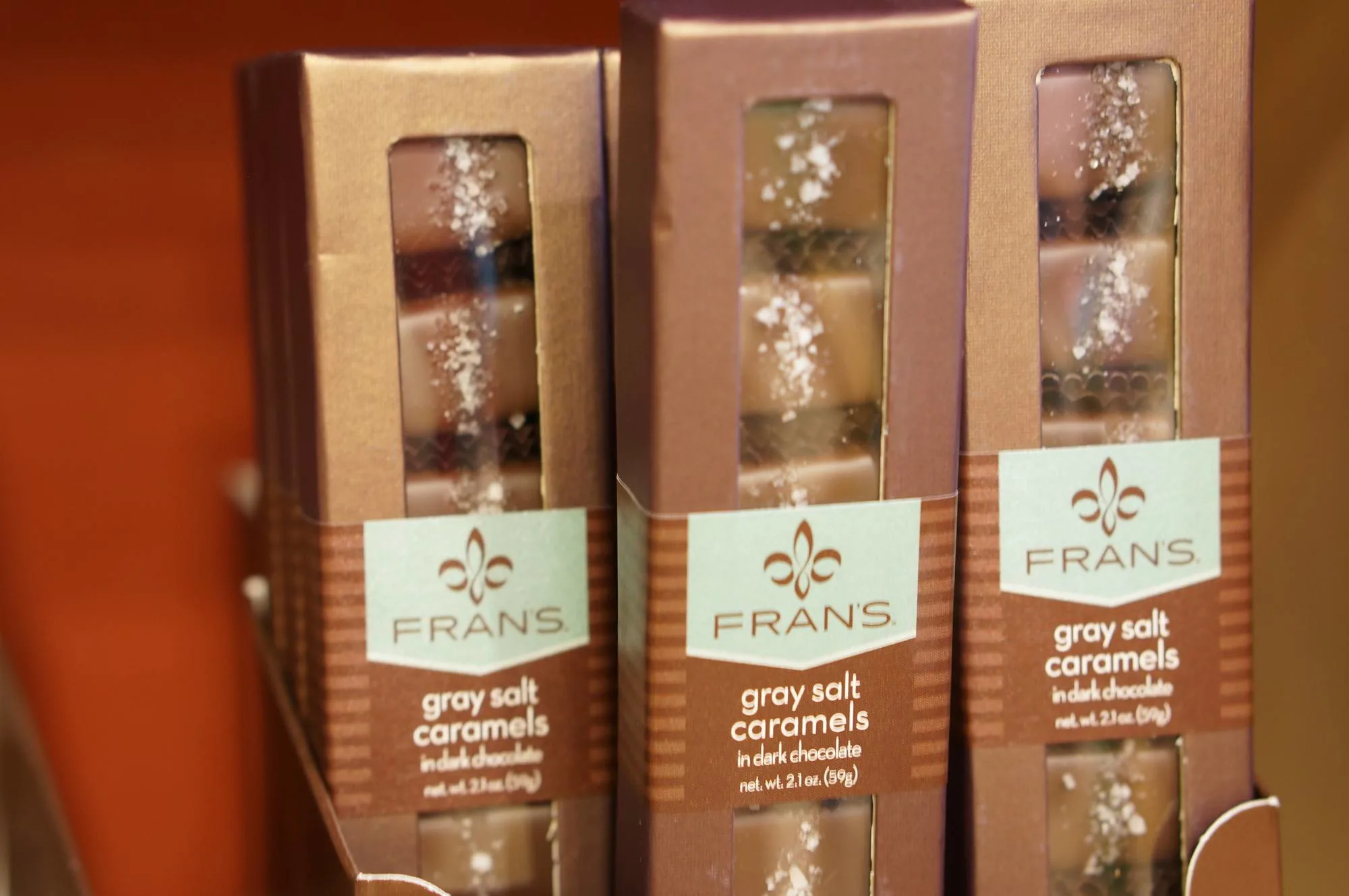 Fran's grey salt caramels, a perfect Seattle souvenir.