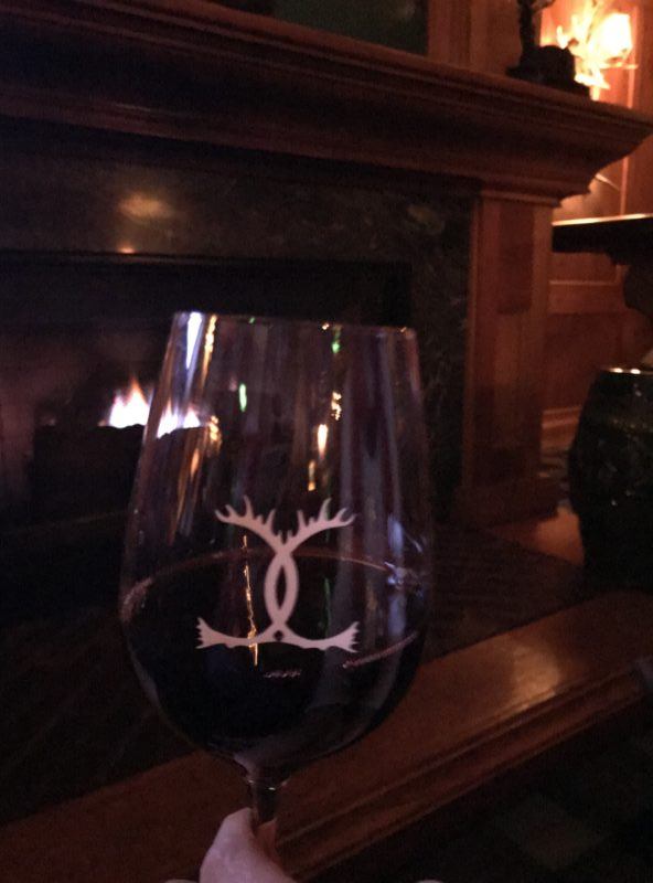 caribou club wine glass aspen