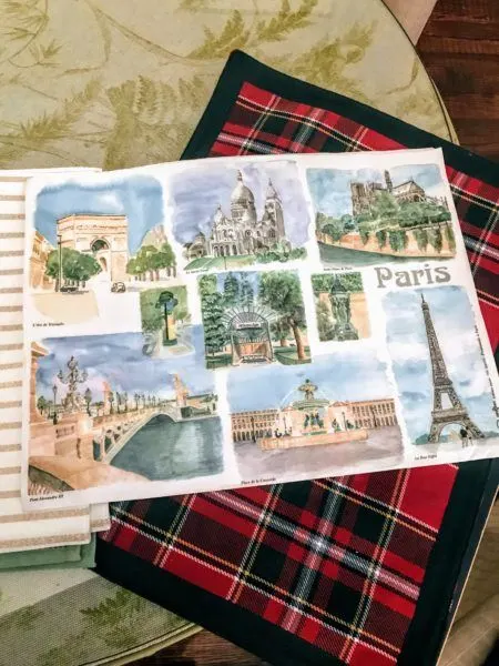 free french souvenirs from paris menus