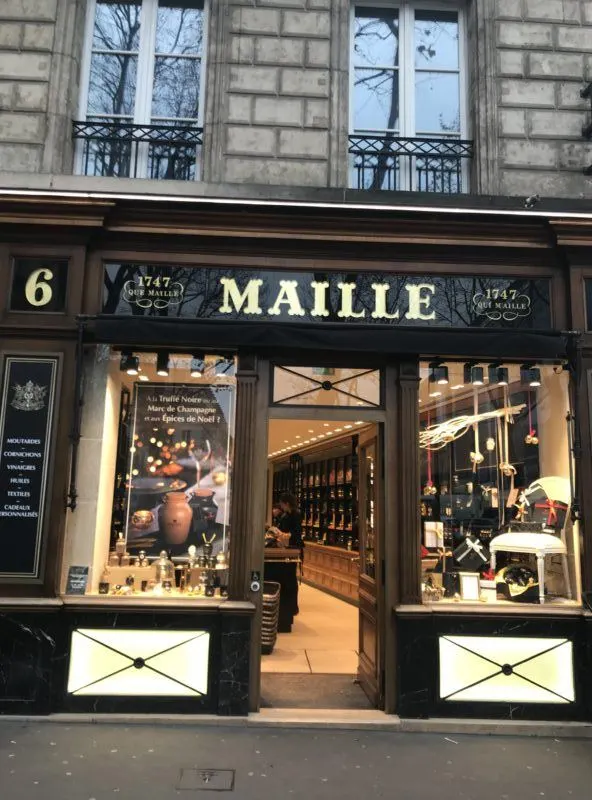 maille mustard shop paris souvenir