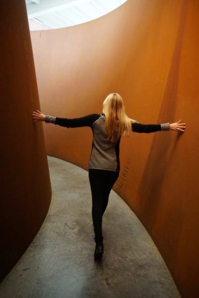 kind of experience-- you weren't sure where you would end up. Double Torqued Ellipse, Richard Serra (DIA Beacon)