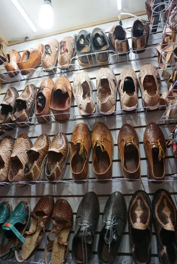 La Ciudedela market bargain shopping woven shoes