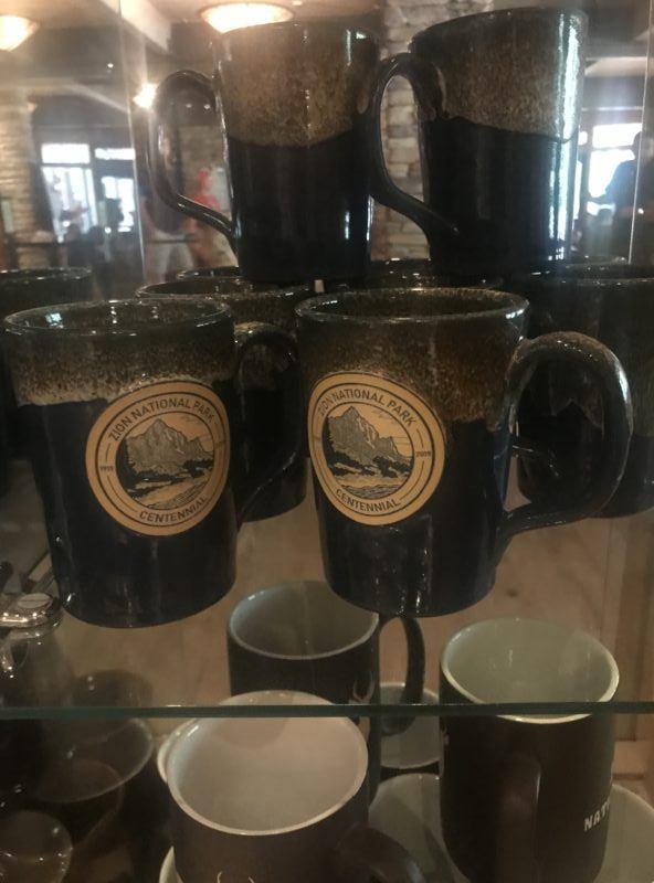 best shopping souvenirs Zion national park gift shop mugs