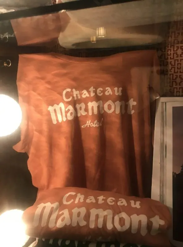 chateau marmont tee shirt souvenir los angeles