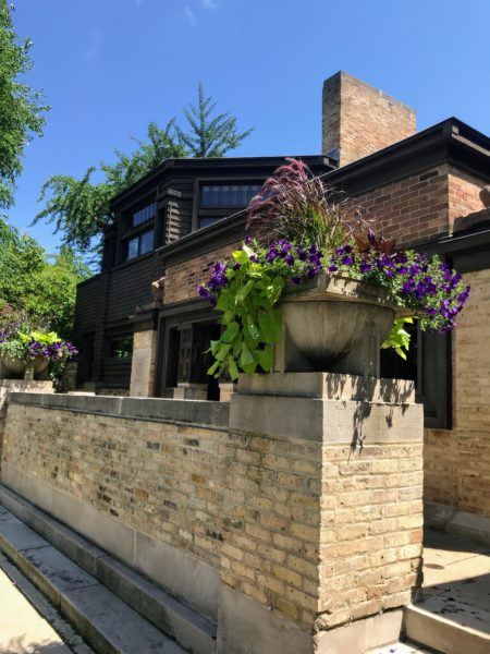 Frank Lloyd Wright's home and studio in Oak Park, Illinois. Unesco