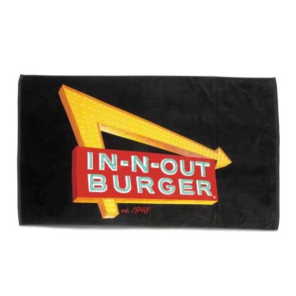 in and out burger towel souvenir