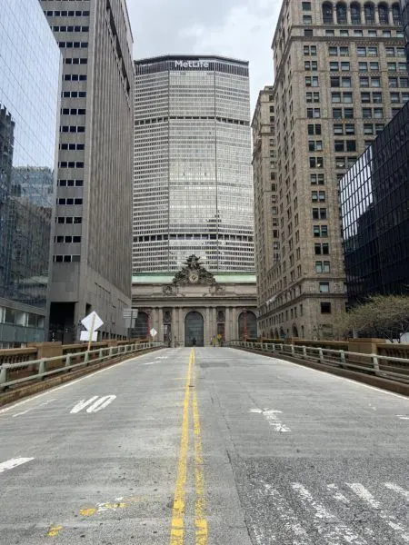 lockdown nyc grand central empty streets pandemic