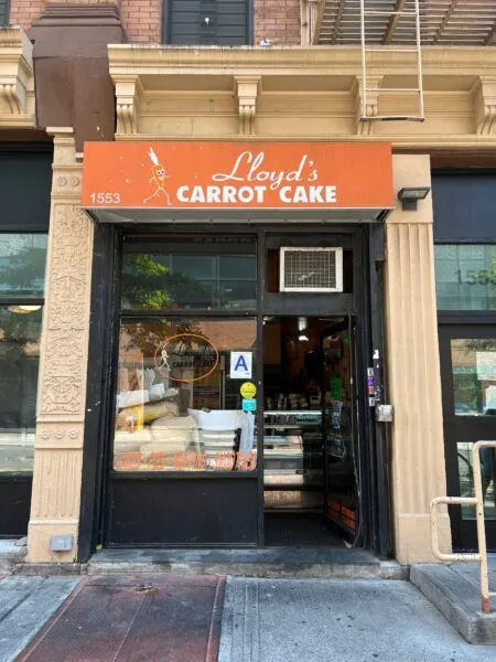 LLoyd's Carrot Cake store Harlem best nyc carrot cake